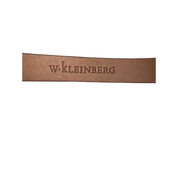 W. Kleinberg Womens Red Embossed Python Leather Belt With Gold Buckle Size S - Picture 4 of 7